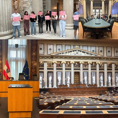 Zu Besuch im Parlament in Wien