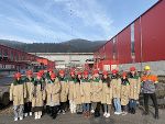 Gruppenfoto der 3aVA bei der Breitenfeld AG